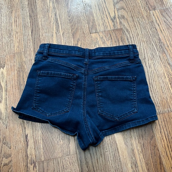 Free People Dark Wash Jean Shorts, 26 - Picture 5 of 5